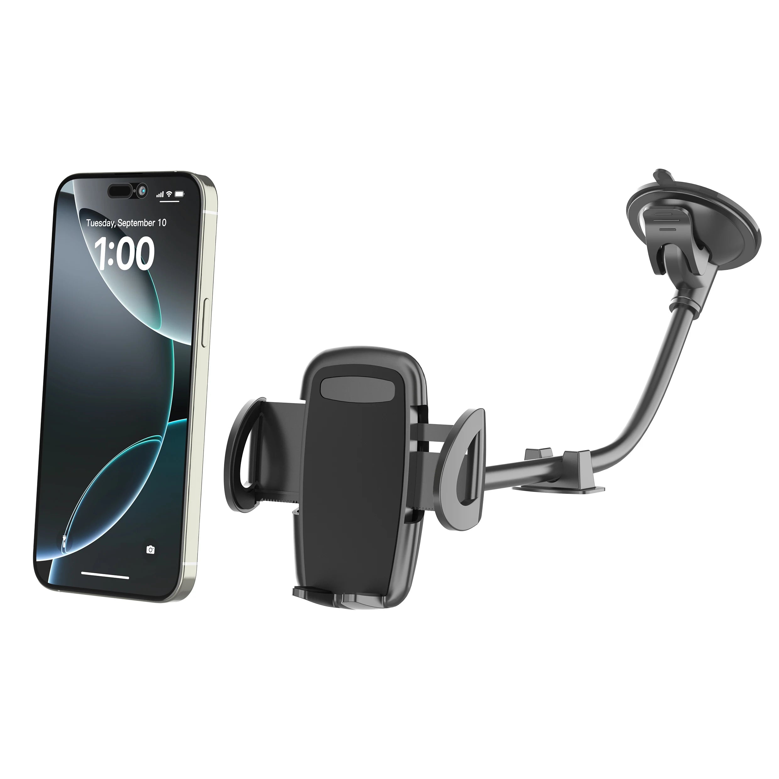 Gooseneck Car Phone Mount