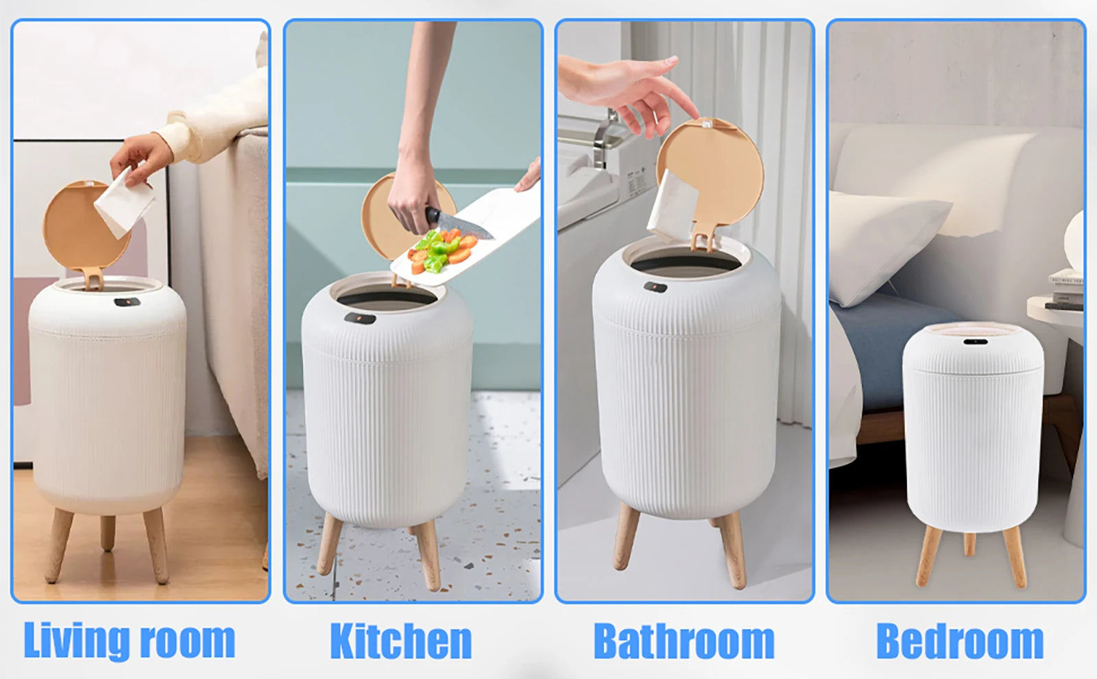 Motion Sensor Touchless Trash Can