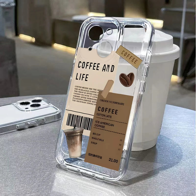 Coffee Print Case – Multi iPhone