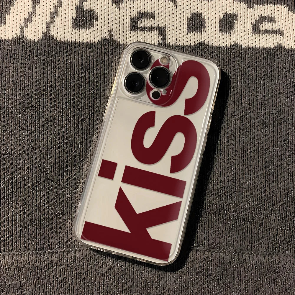 Kiss Print Silicone Case – Multi iPhone
