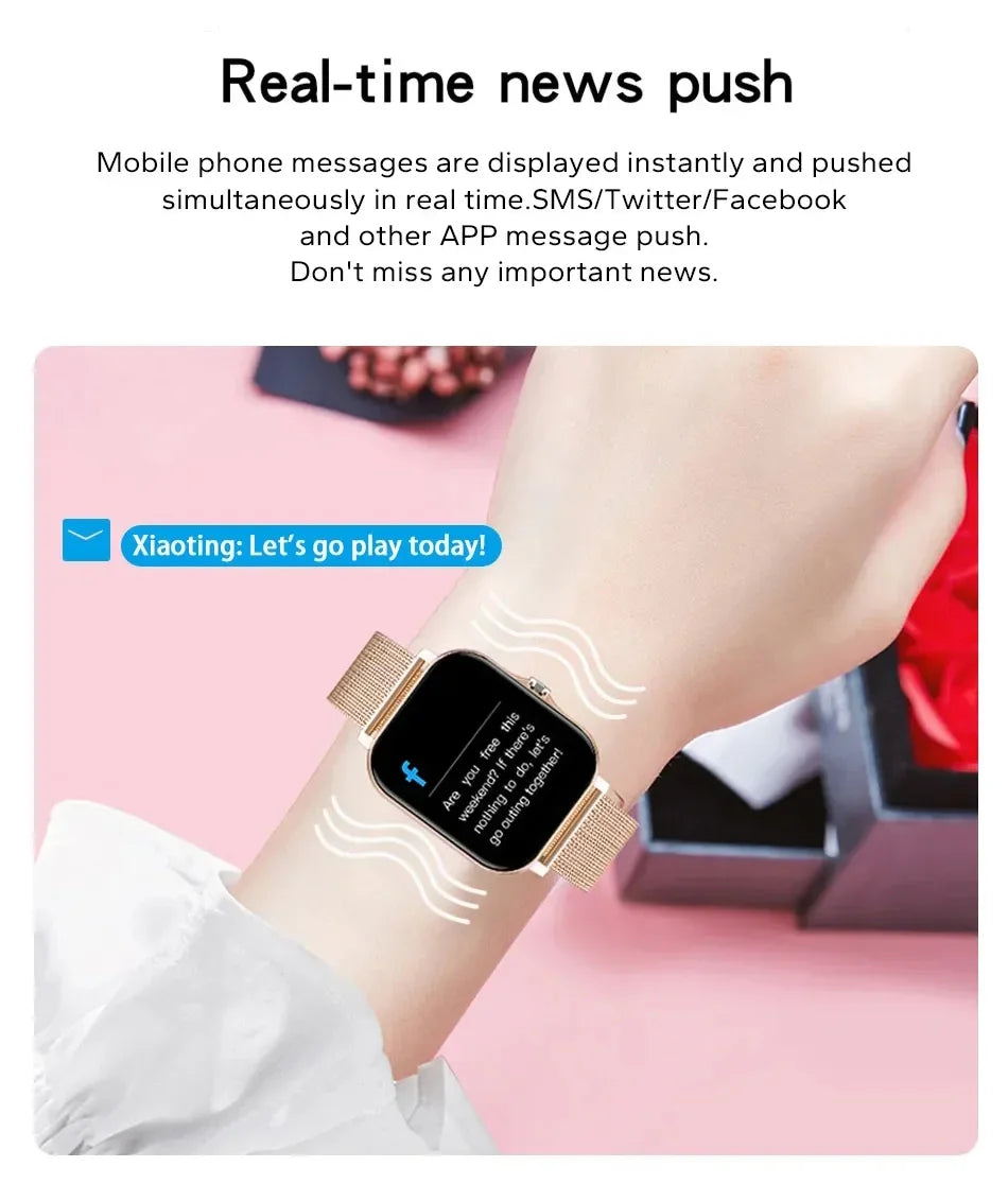Smart Watch 1.44" – Bluetooth & Magnetic Charge