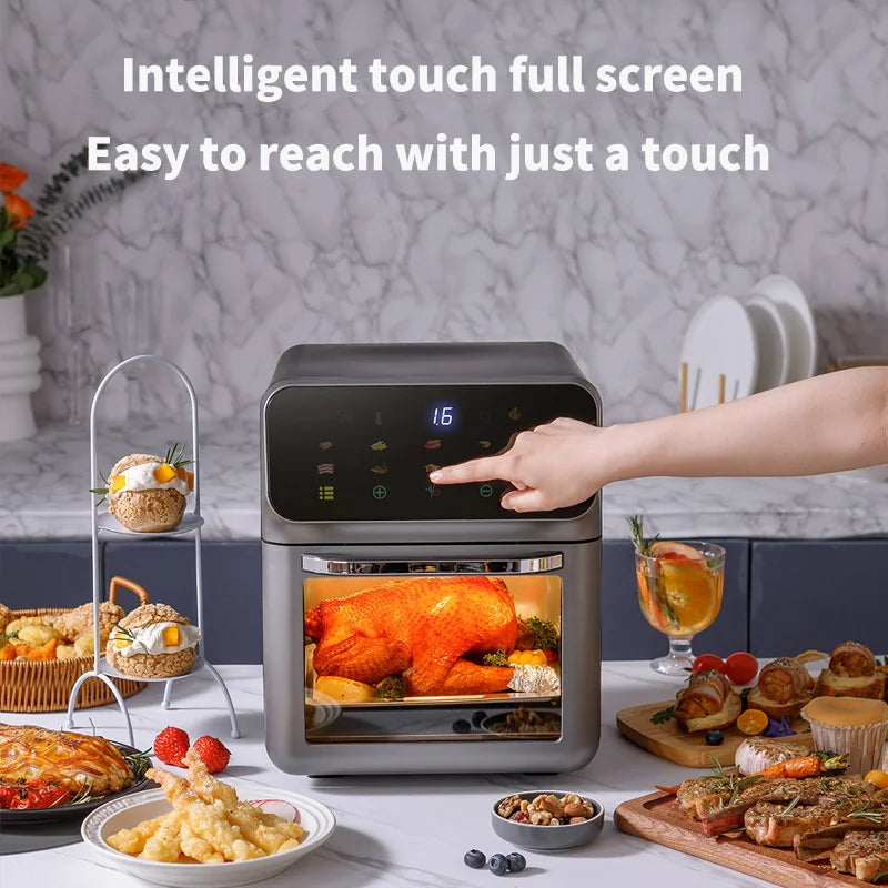 10L Large Capacity Electric Air Fryer with 360° Convection Baking