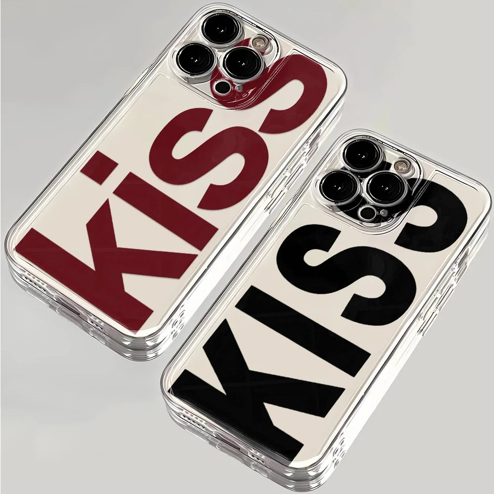 Kiss Print Silicone Case – Multi iPhone