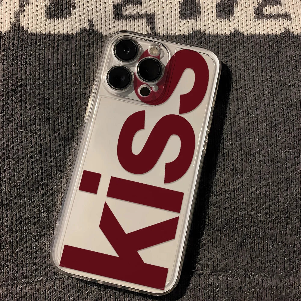 Kiss Print Silicone Case – Multi iPhone