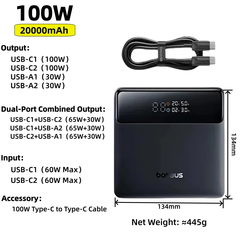 Baseus 30000mAh 65W Power Bank