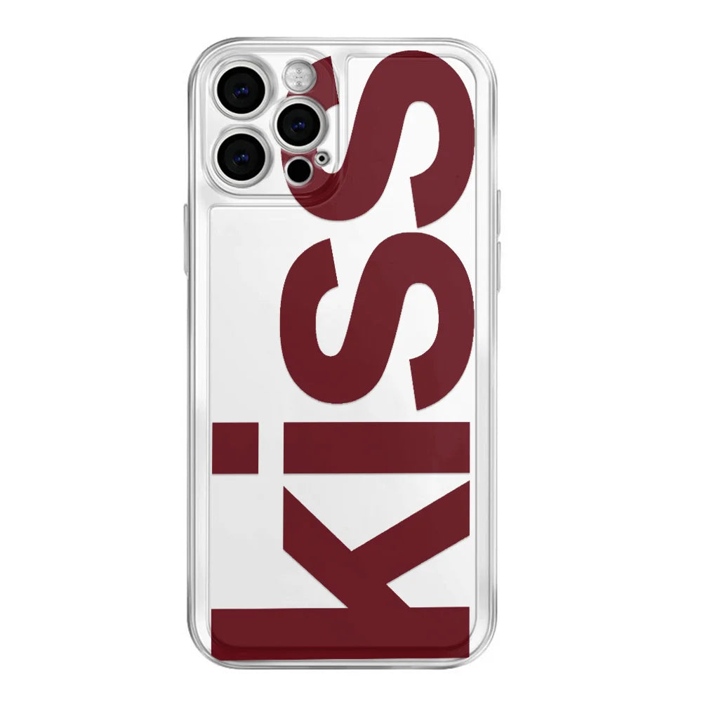 Kiss Print Silicone Case – Multi iPhone
