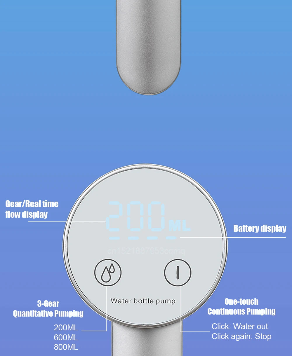 Rechargeable Desktop Water Dispenser Pump