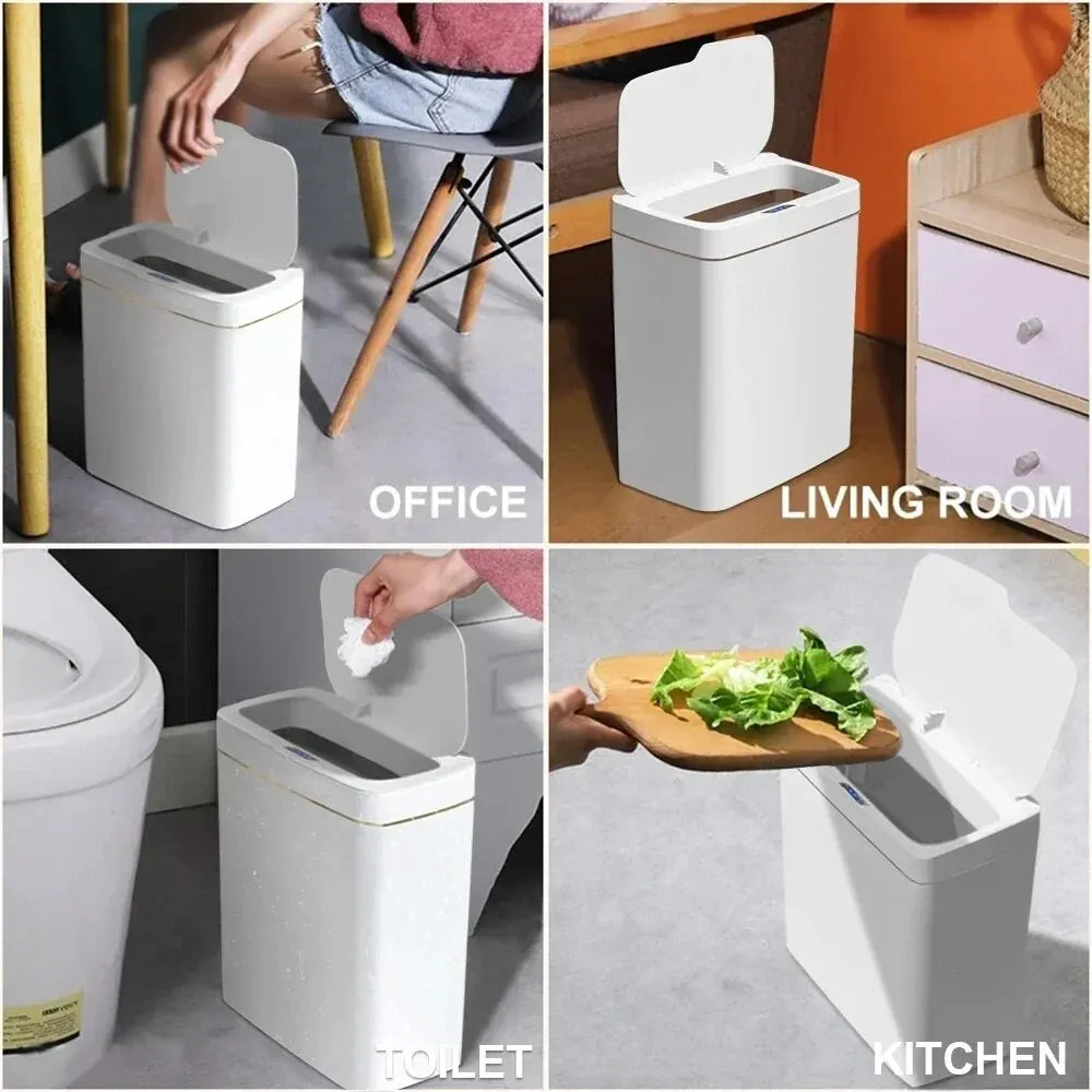 15L Smart Sensor Trash Can with Auto Bagging