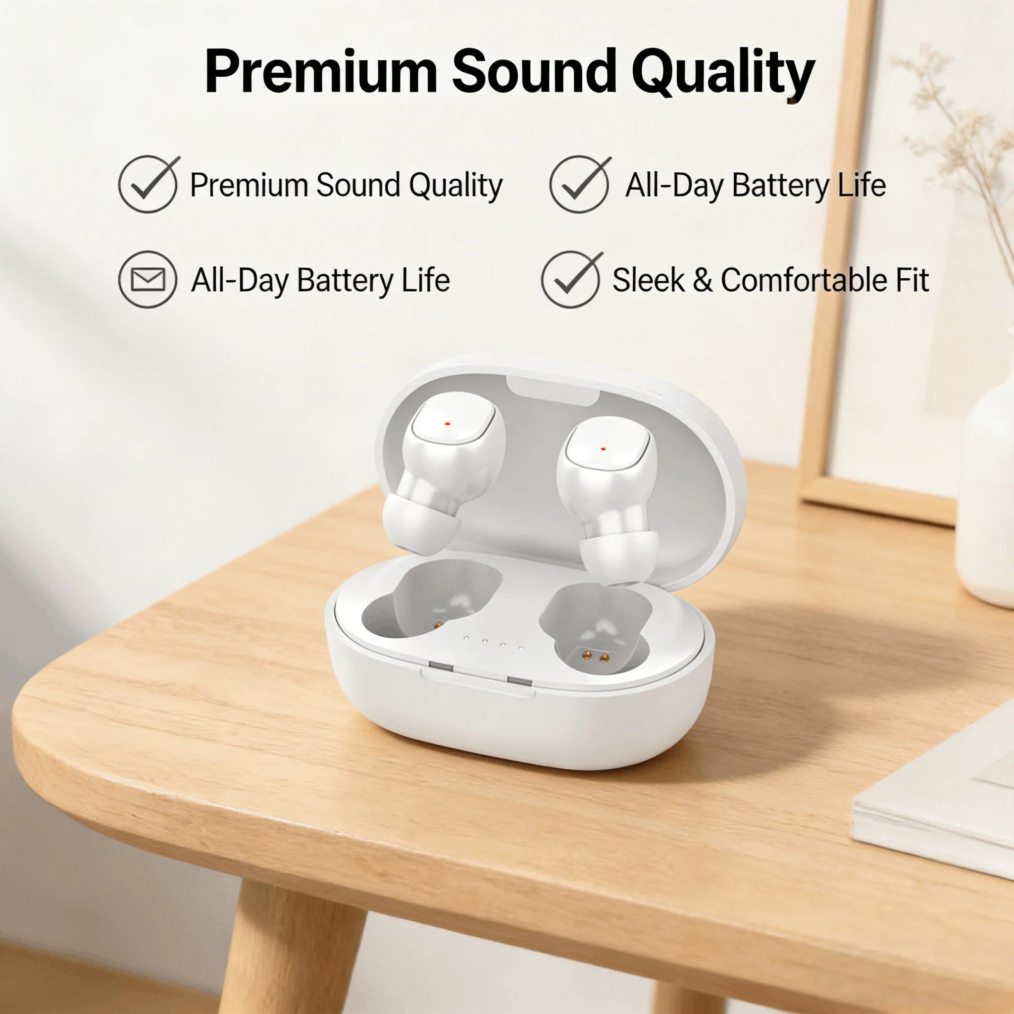 Mini In-Ear Wireless Earbuds HD Sound