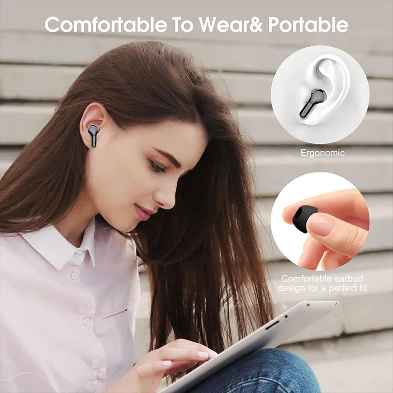 BT5.3 HiFi ENC Earbuds 48H LED IP7 Waterproof