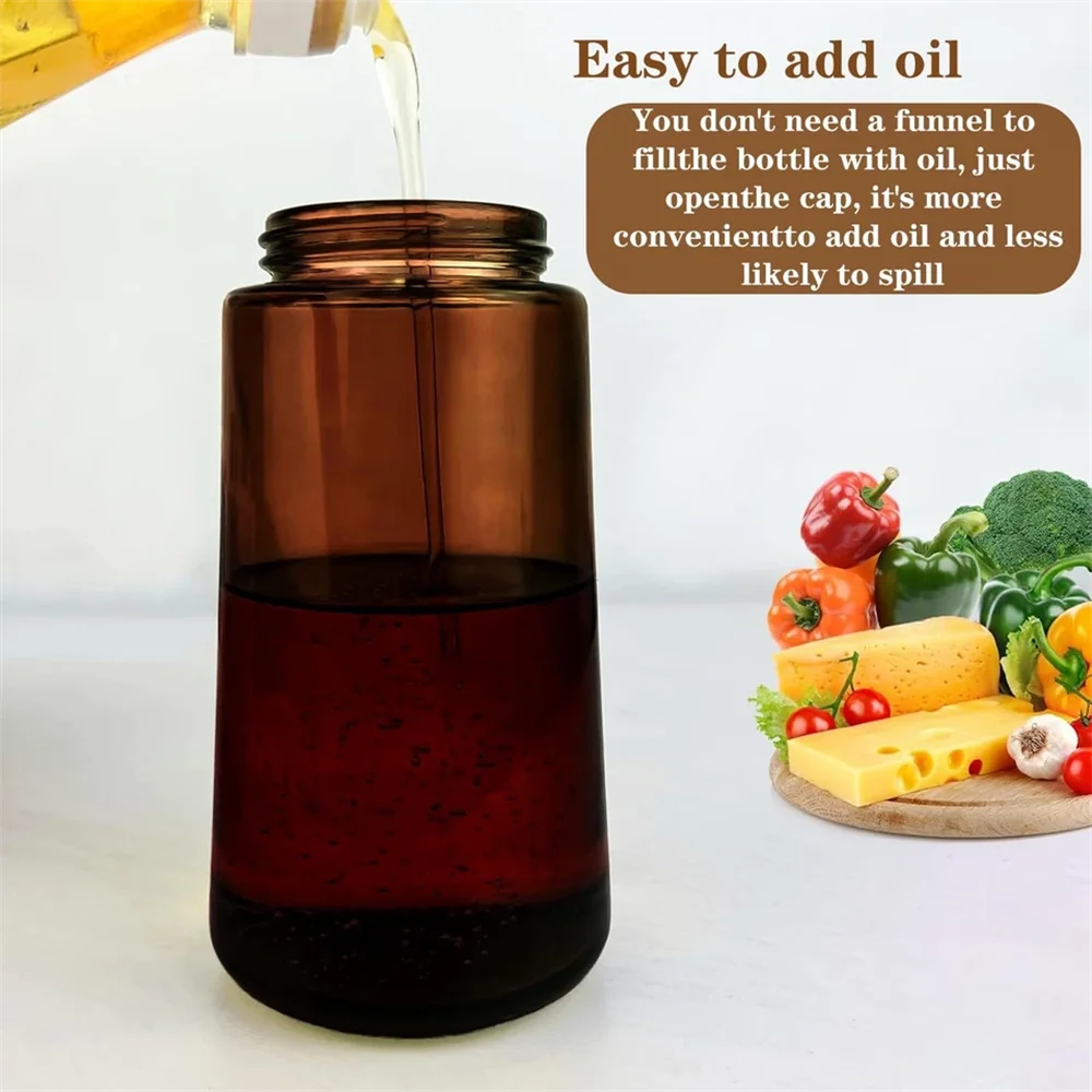 2-in-1 Glass Olive Oil Dispenser & Sprayer