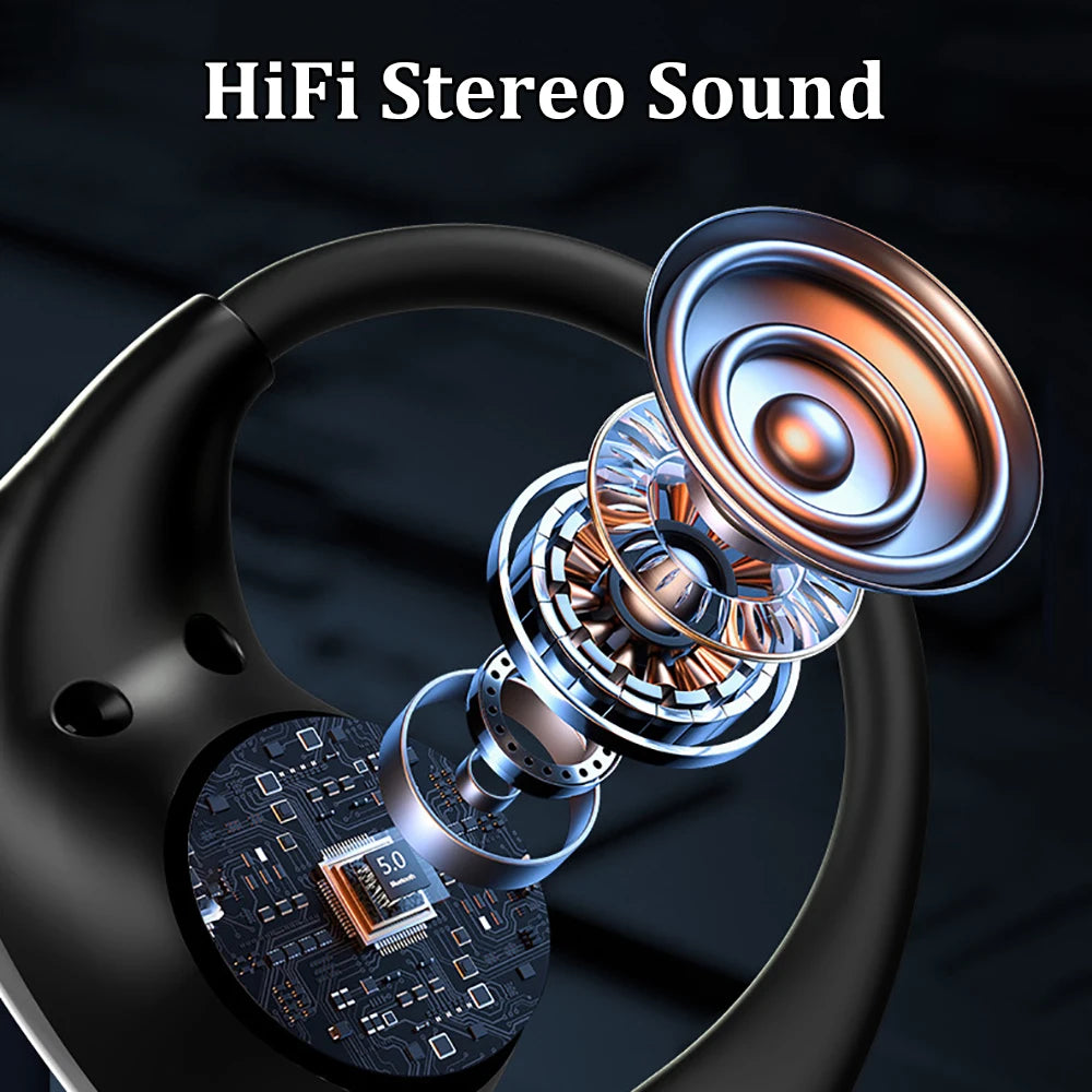 BT5.4 Ear Hook HiFi Waterproof Touch Earbuds