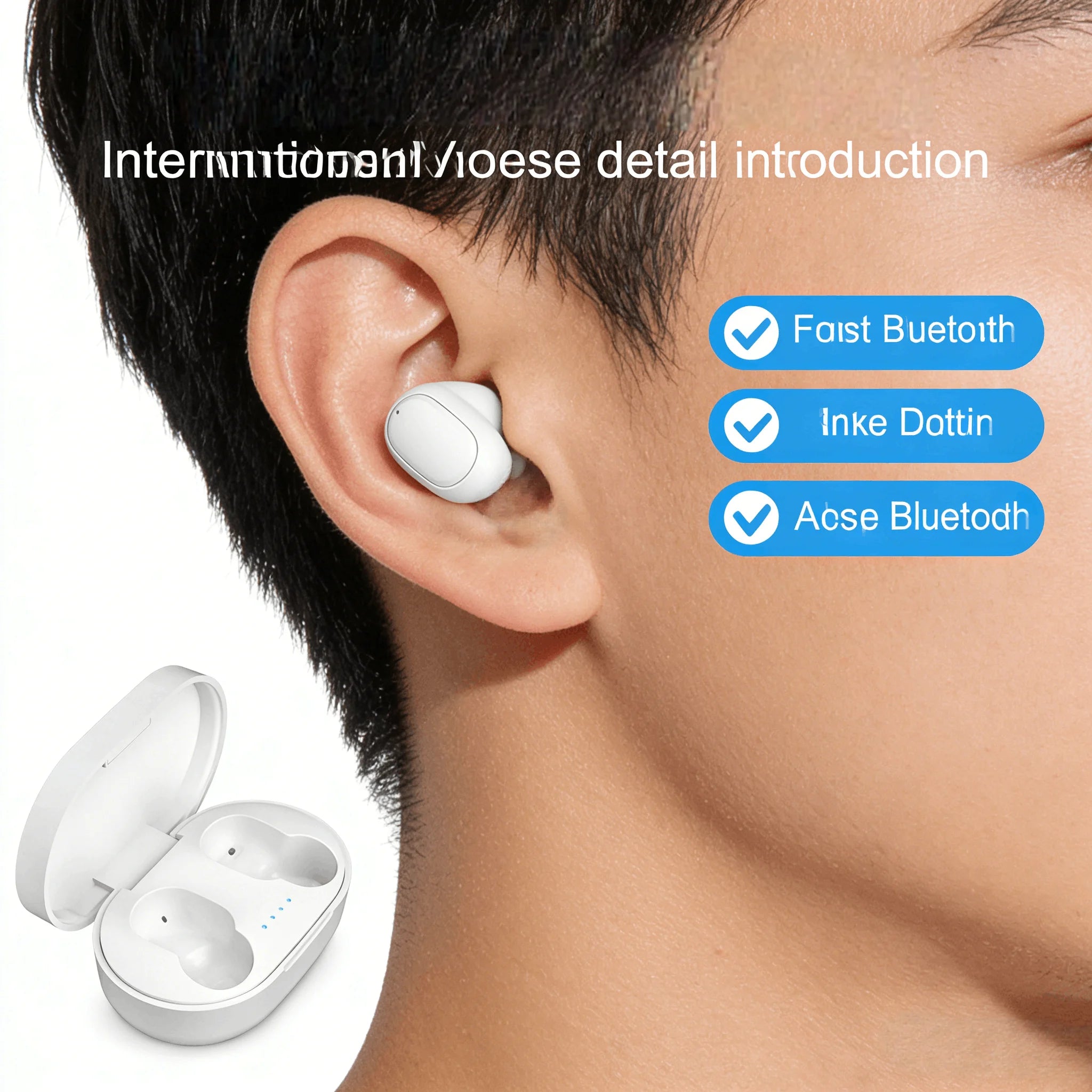 Mini In-Ear Wireless Earbuds HD Sound