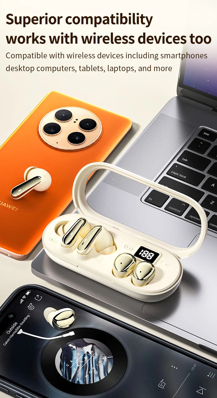 Mini Sleep & Sport Earbuds 30H Playtime (2-Pack)