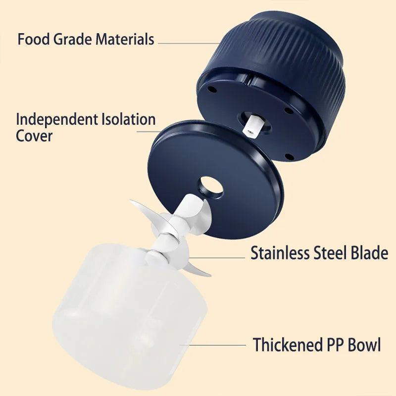 Mini Wireless Electric Garlic Chopper