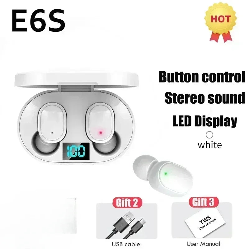 E6S Noise Cancelling TWS Earbuds with Mic